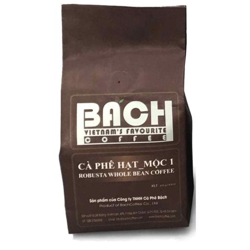 Photo of a brown package of Bach Vietnamese Coffee.