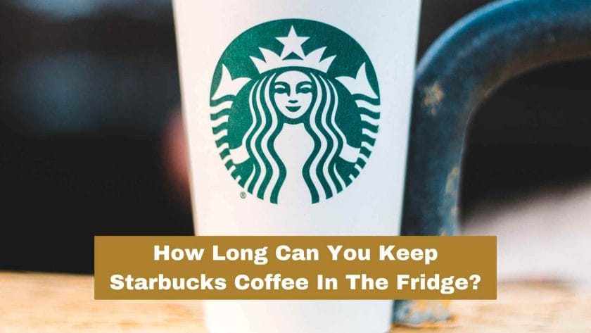Photo closeup of a Starbucks coffee cup logo. How Long Can You Keep Starbucks Coffee In The Fridge?