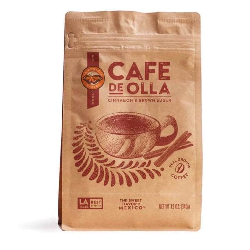 Photo of a brown package of la monarca - cafe de olla.