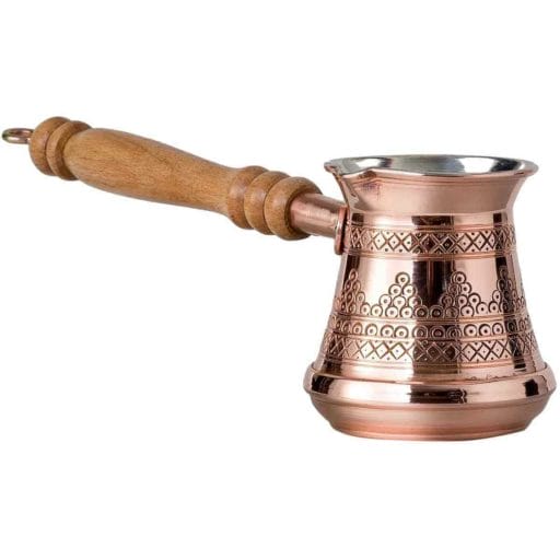 Photo of a copper Bosphorus Turkish Coffee Pot.
