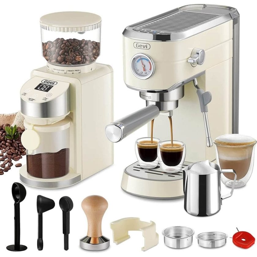 Gevi Professional Espresso Machine (Best with Grinder)
