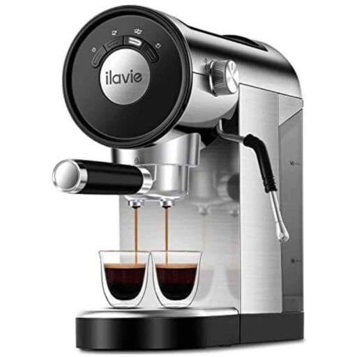 Photo of a silver ILAVIE Espresso Machine.