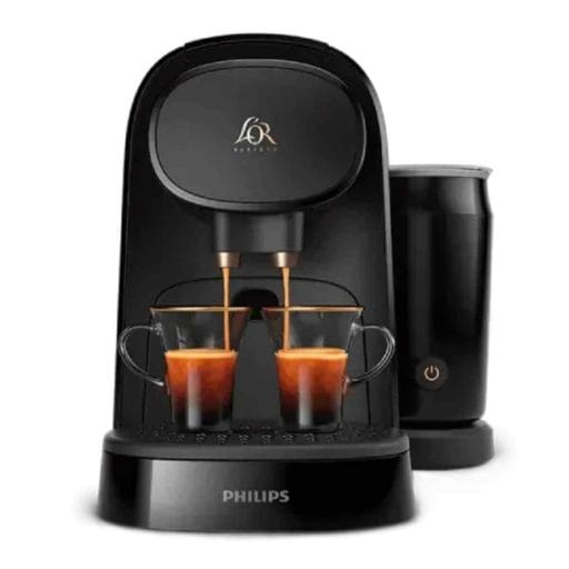 Photo of a all black L'OR Barista Espresso Machine.