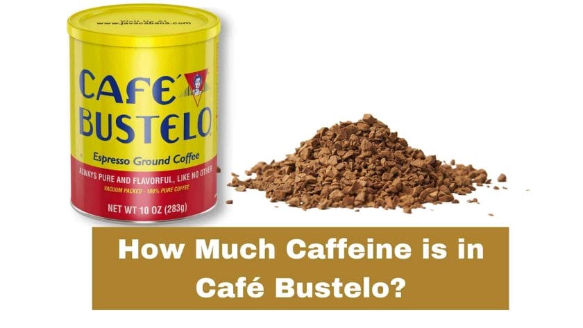 Photo of a Café Bustelo Can with the coffee ground by its side on the ground. How Much Caffeine is in Café Bustelo?